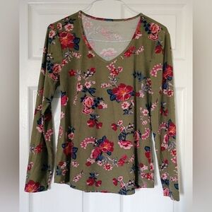 Floral Long Sleeve Tee's Set. Both Size Large. Pick N Pay Clothing South Africa